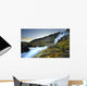 The River Dynjandi Flows Over Fjallfoss At Dawn Wall Mural