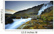 The River Dynjandi Flows Over Fjallfoss At Dawn Wall Mural