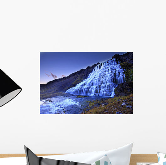 The River Dynjandi Flows Over Fjallfoss Wall Mural
