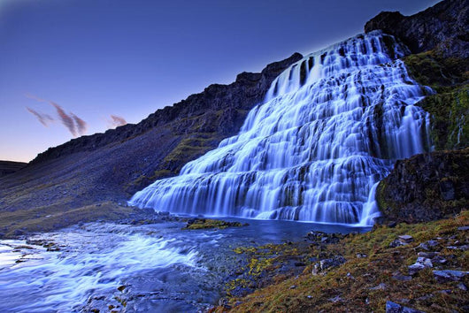 The River Dynjandi Flows Over Fjallfoss Wall Mural