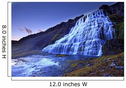 The River Dynjandi Flows Over Fjallfoss Wall Mural