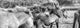 Black And White Image Of Icelandic Horses In The Wind, Iceland Wall Mural