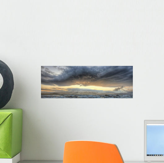 Panoramic View Of Lenticular Clouds Wall Mural