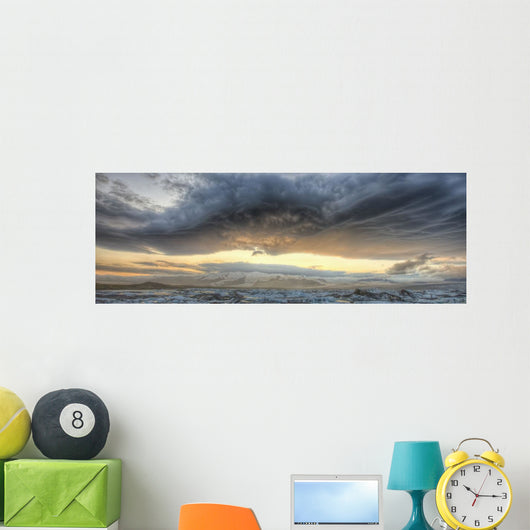 Panoramic View Of Lenticular Clouds Wall Mural