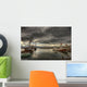 Dramatic Clouds Over Husavik Harbour, Northern Iceland Wall Mural