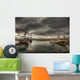 Dramatic Clouds Over Husavik Harbour, Northern Iceland Wall Mural
