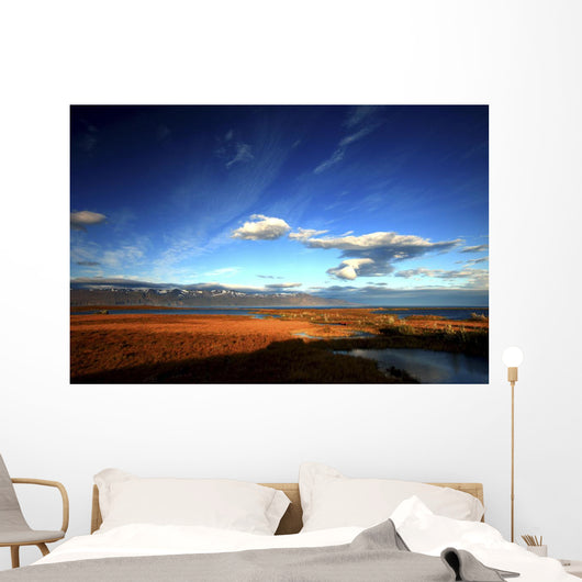 View Of Skjalfandi, Husavik, Northern Iceland Wall Mural