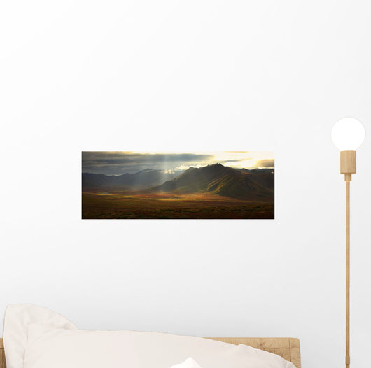 Panoramic Image Of The Cloudy Range Wall Mural