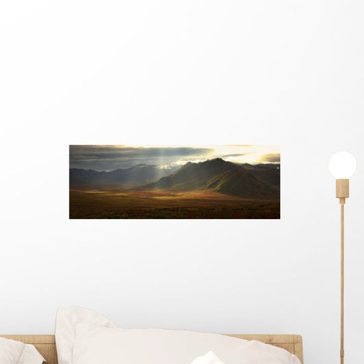 Panoramic Image Of The Cloudy Range Wall Mural