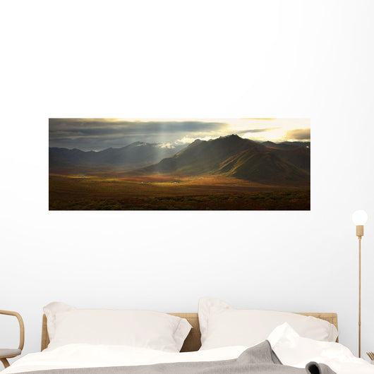 Panoramic Image Of The Cloudy Range Wall Mural