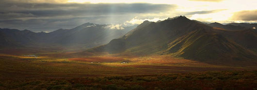 Panoramic Image Of The Cloudy Range Wall Mural