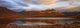 Panoramic Of Sunrise Over Mount Adney Reflected In A Pond In Fall Wall Mural