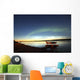 Aurora Borealis Over The Mackenzie River With Float Planes Wall Mural