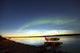 Aurora Borealis Over The Mackenzie River With Float Planes Wall Mural