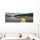 Panoramic Image Of The Hay River Wall Mural