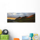 Sunset Light Hitting The Mountains Along The Desmpter Highway, Yukon Wall Mural