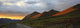 Sunset Light Hitting The Mountains Along The Desmpter Highway, Yukon Wall Mural