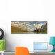 Panoramic Of Spirit Island On Maligne Lake Wall Mural