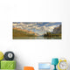 Panoramic Of Spirit Island On Maligne Lake Wall Mural