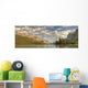 Panoramic Of Spirit Island On Maligne Lake Wall Mural