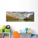 Panoramic Of Spirit Island On Maligne Lake Wall Mural