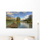 Spirit Island At Sunset, Maligne Lake, Jasper National Park, Alberta Wall Mural