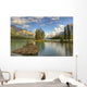 Spirit Island At Sunset, Maligne Lake, Jasper National Park, Alberta Wall Mural