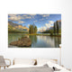 Spirit Island At Sunset, Maligne Lake, Jasper National Park, Alberta Wall Mural