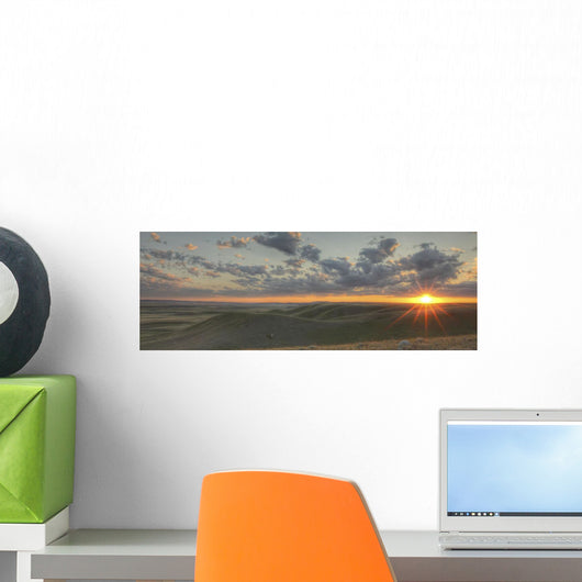 Sunset In Grasslands National Park, Saskatchewan Wall Mural