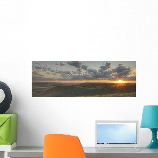 Sunset In Grasslands National Park, Saskatchewan Wall Mural