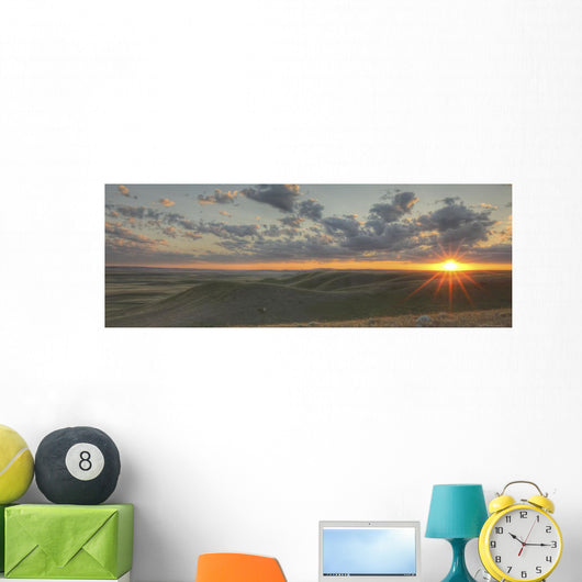 Sunset In Grasslands National Park, Saskatchewan Wall Mural