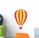 Watercolor Red & Yellow Hot Air Balloon Wall Decal