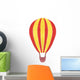 Watercolor Red & Yellow Hot Air Balloon Wall Decal