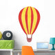 Watercolor Red & Yellow Hot Air Balloon Wall Decal