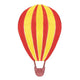 Watercolor Red & Yellow Hot Air Balloon Wall Decal