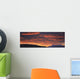 Red Lenticular Clouds Over Teslin Lake And Dawson Peaks At Sunrise Wall Mural