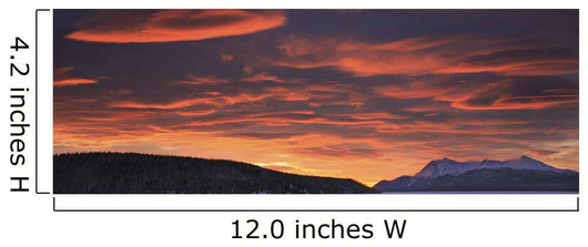 Red Lenticular Clouds Over Teslin Lake And Dawson Peaks At Sunrise Wall Mural