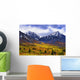 Fall Colours And Auriol Range, Kluane National Park, Yukon Wall Mural