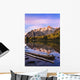 Schaffer Lake And Mount Huber At Sunset Wall Mural