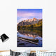 Schaffer Lake And Mount Huber At Sunset Wall Mural