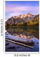 Schaffer Lake And Mount Huber At Sunset Wall Mural