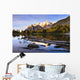 Schaffer Lake And Mount Huber At Sunset Wall Mural