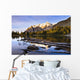 Schaffer Lake And Mount Huber At Sunset Wall Mural