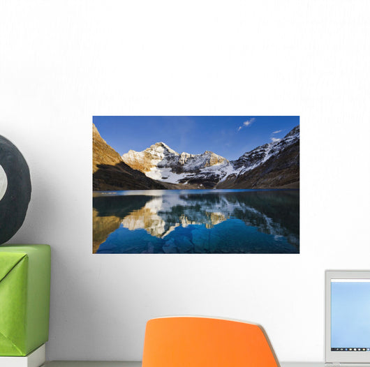 Lake Mcarthur And Mount Biddle At Sunset Wall Mural