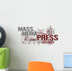 media word cloud Wall Decal
