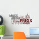 media word cloud Wall Decal