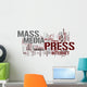 media word cloud Wall Decal