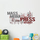 media word cloud Wall Decal