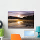 Mist Over Lake At Sunrise, Northern British Columbia Wall Mural