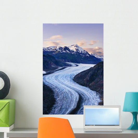 Salmon Glacier At Sunset, Northern British Columbia Wall Mural